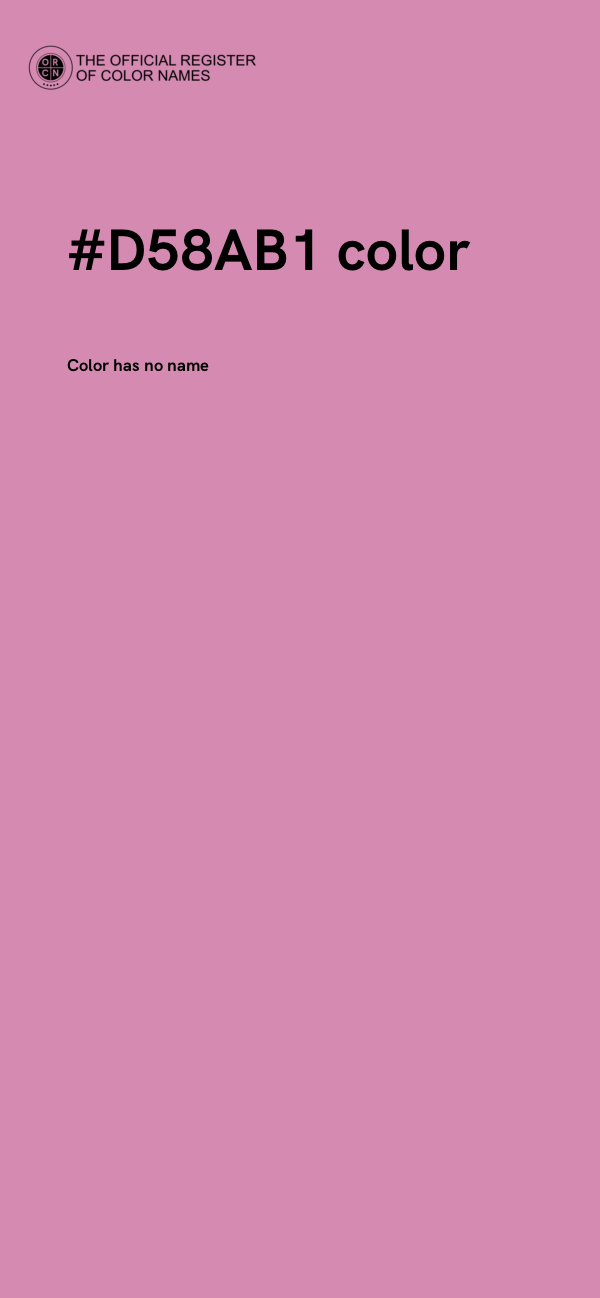 #D58AB1 color image