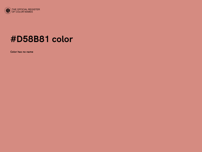 #D58B81 color image