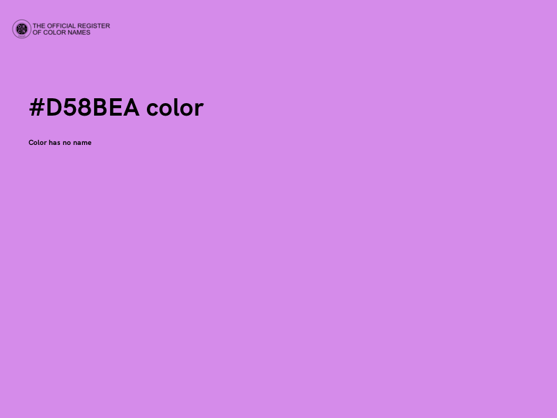 #D58BEA color image