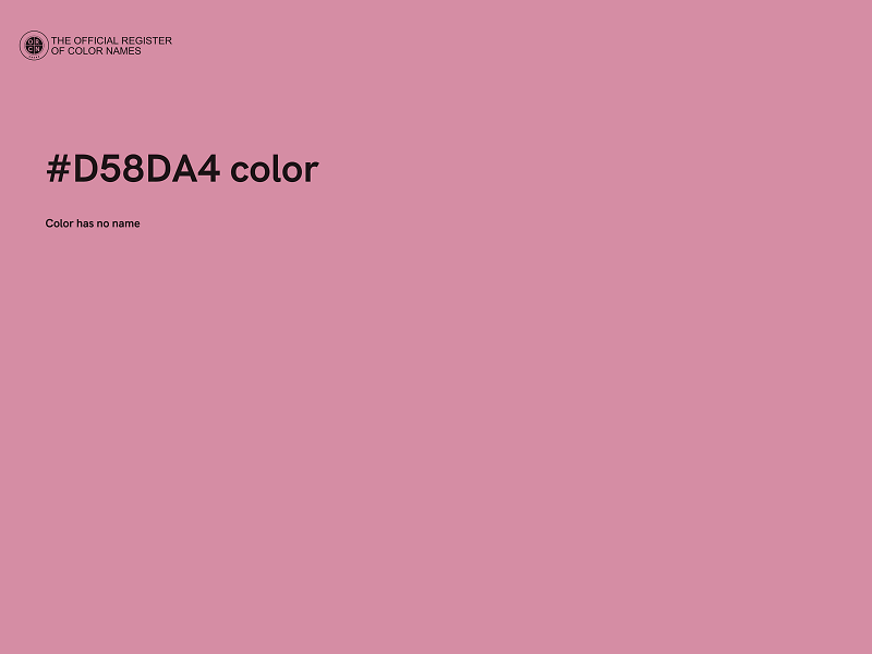 #D58DA4 color image