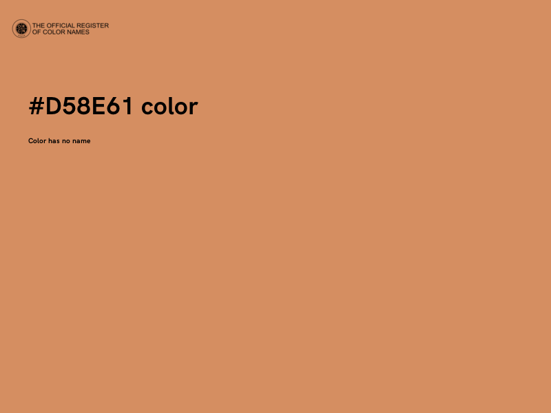 #D58E61 color image