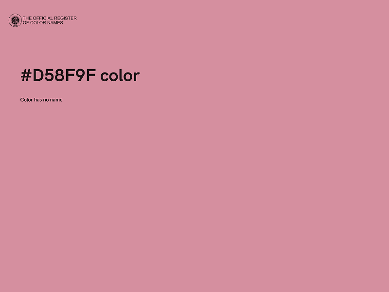 #D58F9F color image
