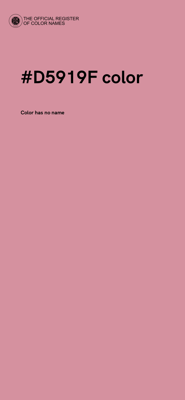 #D5919F color image
