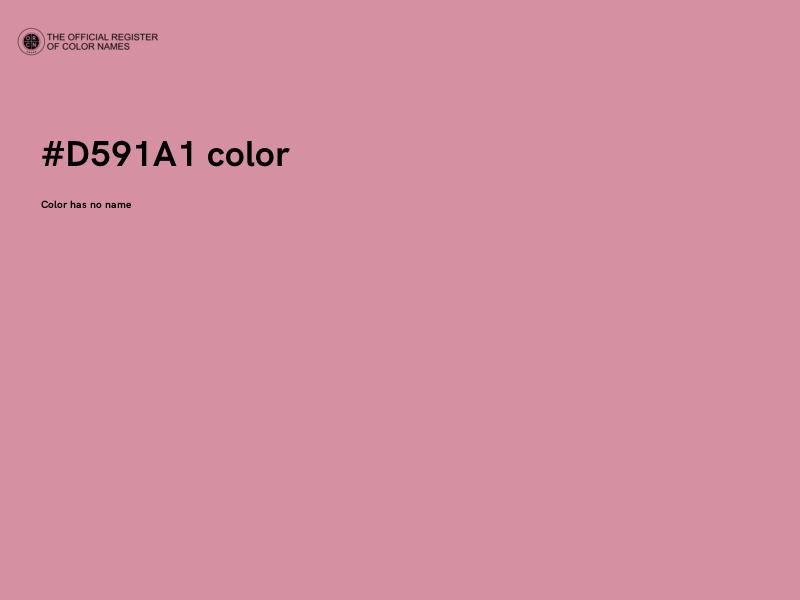 #D591A1 color image