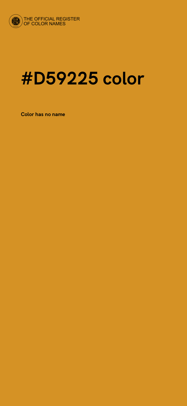 #D59225 color image