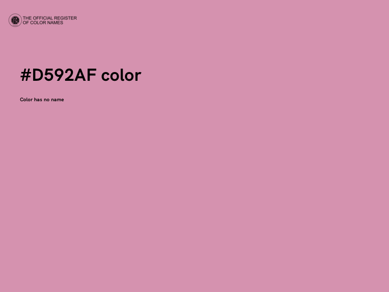 #D592AF color image