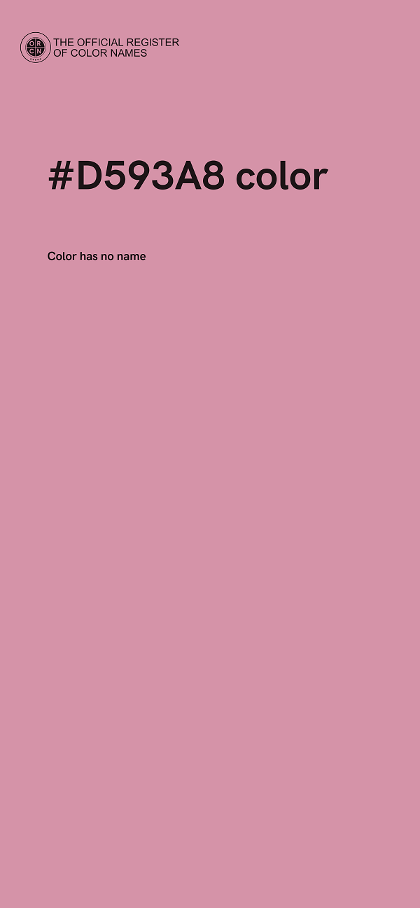 #D593A8 color image