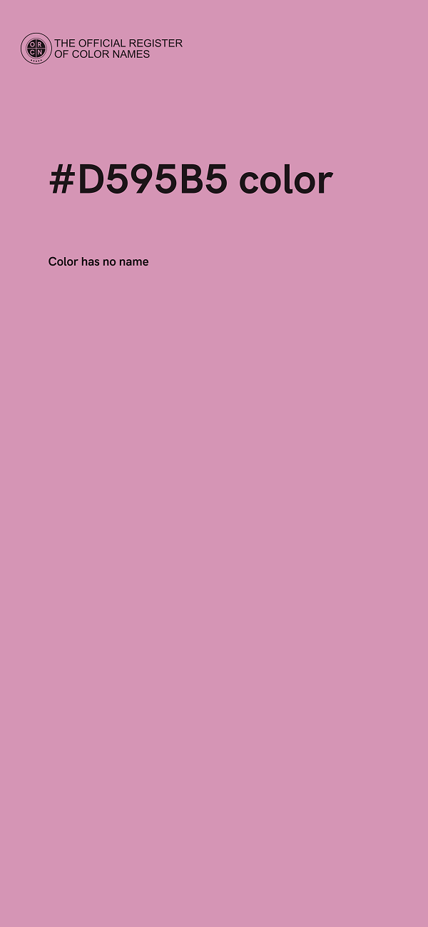 #D595B5 color image