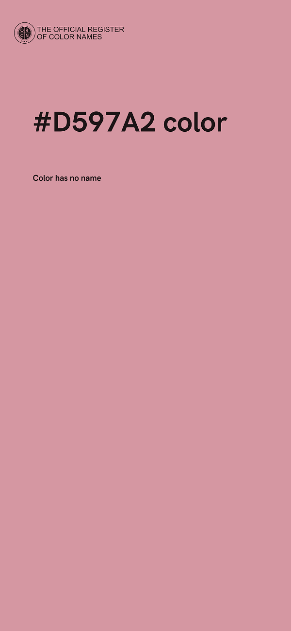 #D597A2 color image