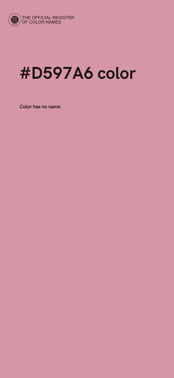 #D597A6 color image