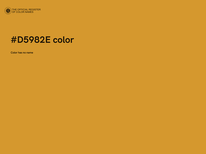 #D5982E color image