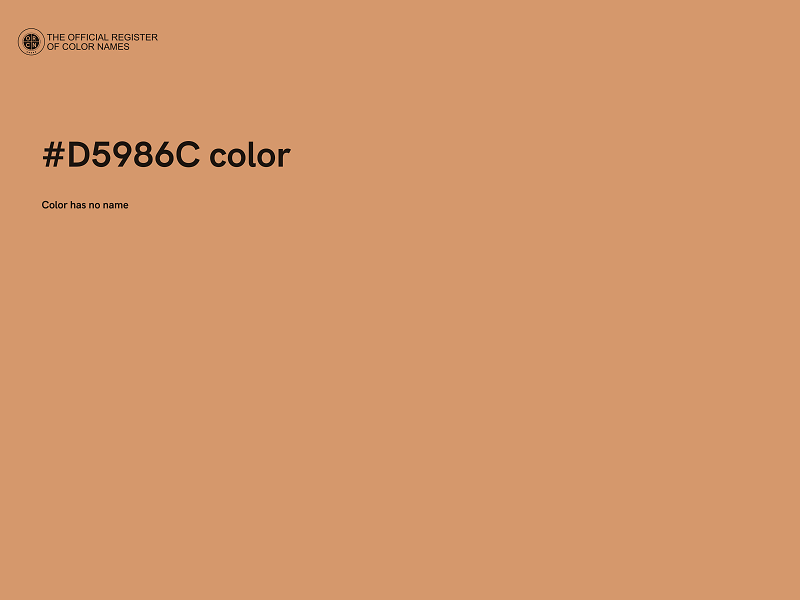 #D5986C color image