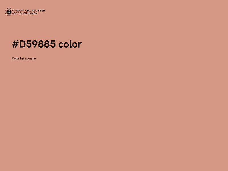 #D59885 color image