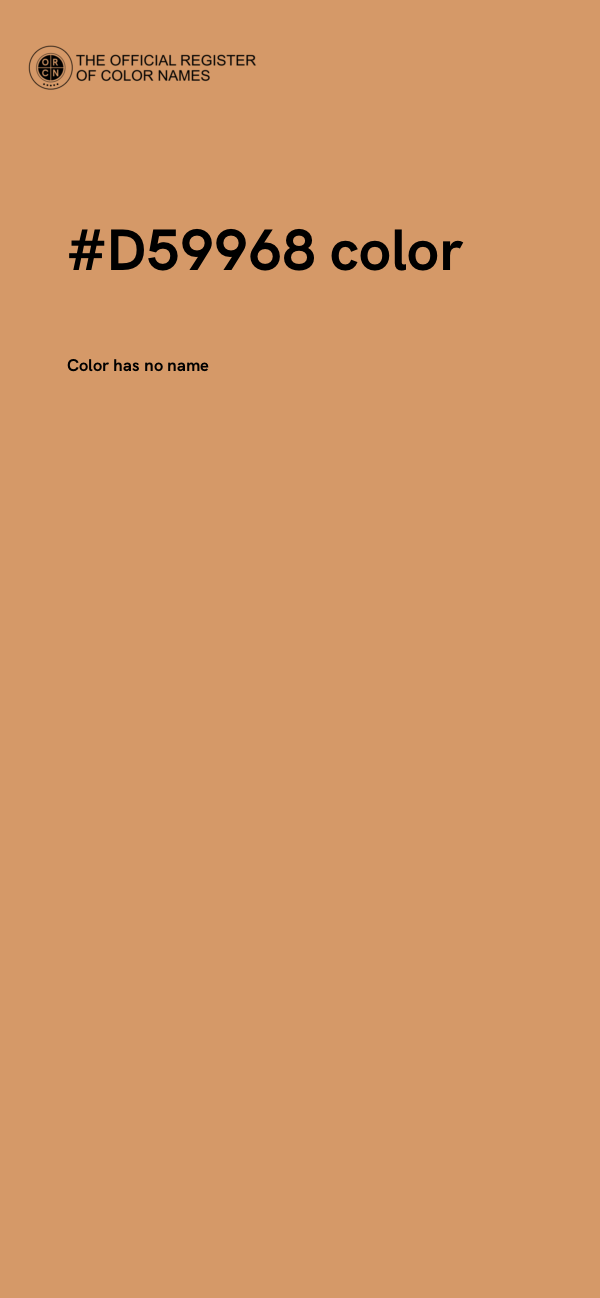 #D59968 color image