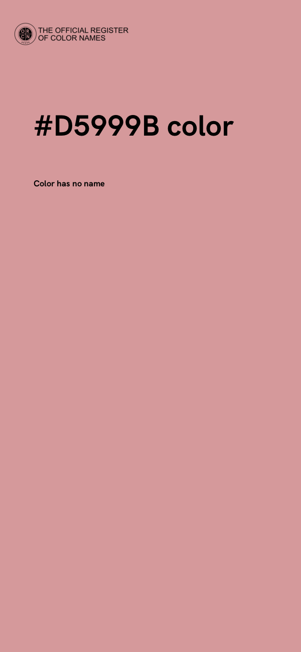 #D5999B color image