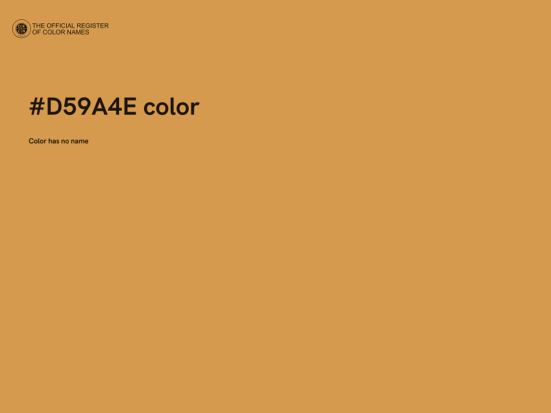 #D59A4E color image