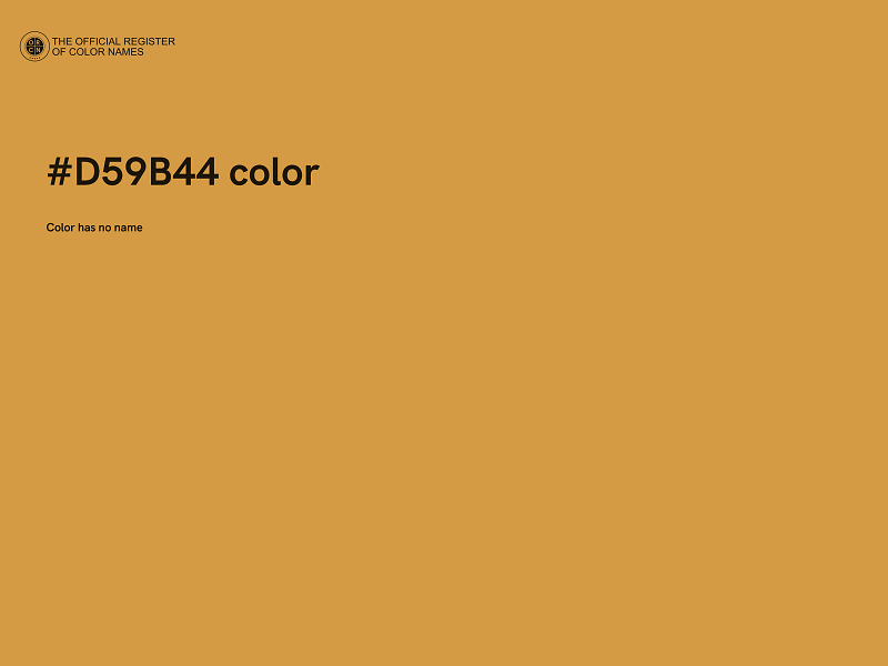 #D59B44 color image