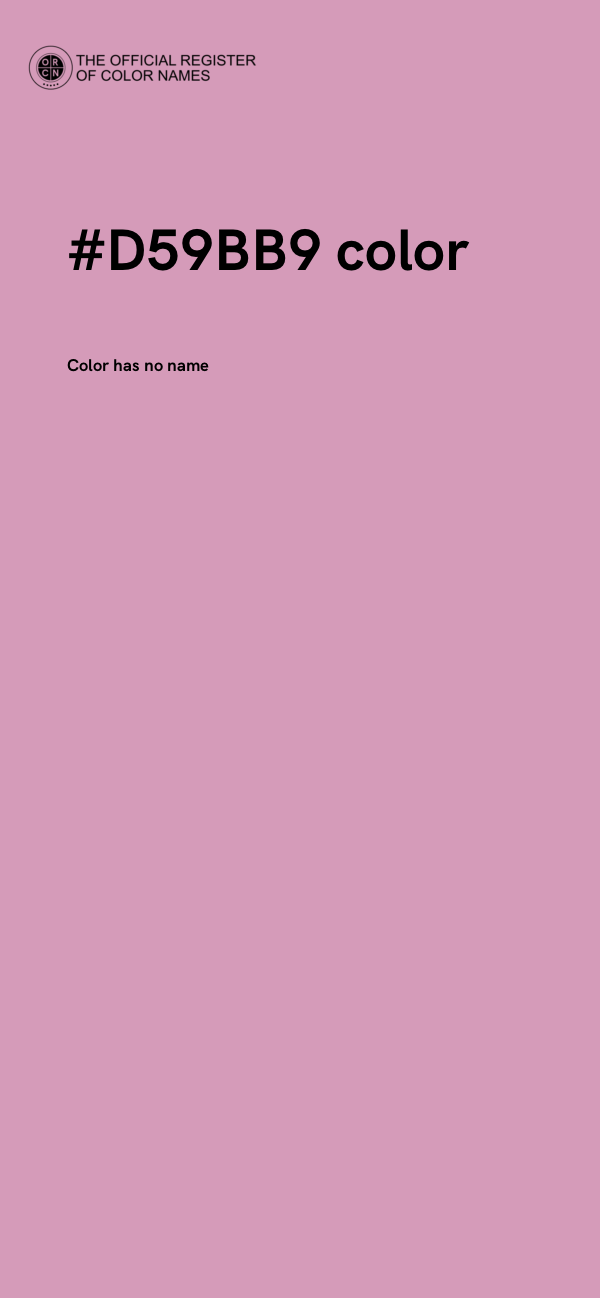 #D59BB9 color image