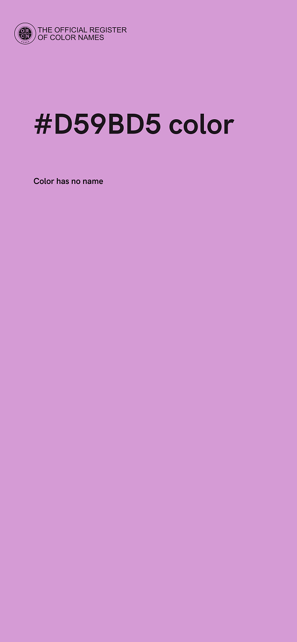 #D59BD5 color image