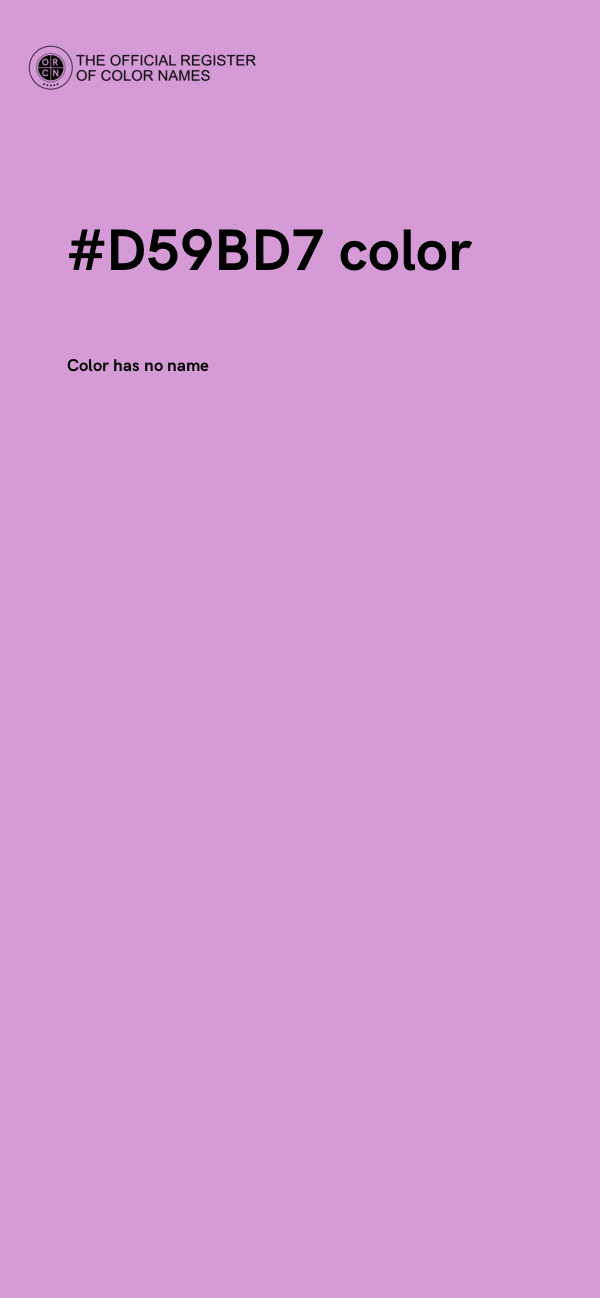 #D59BD7 color image