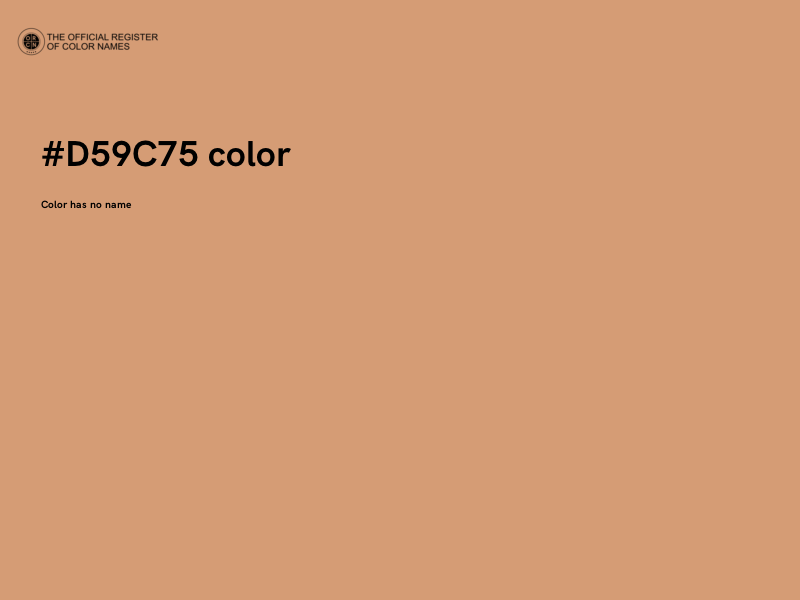 #D59C75 color image