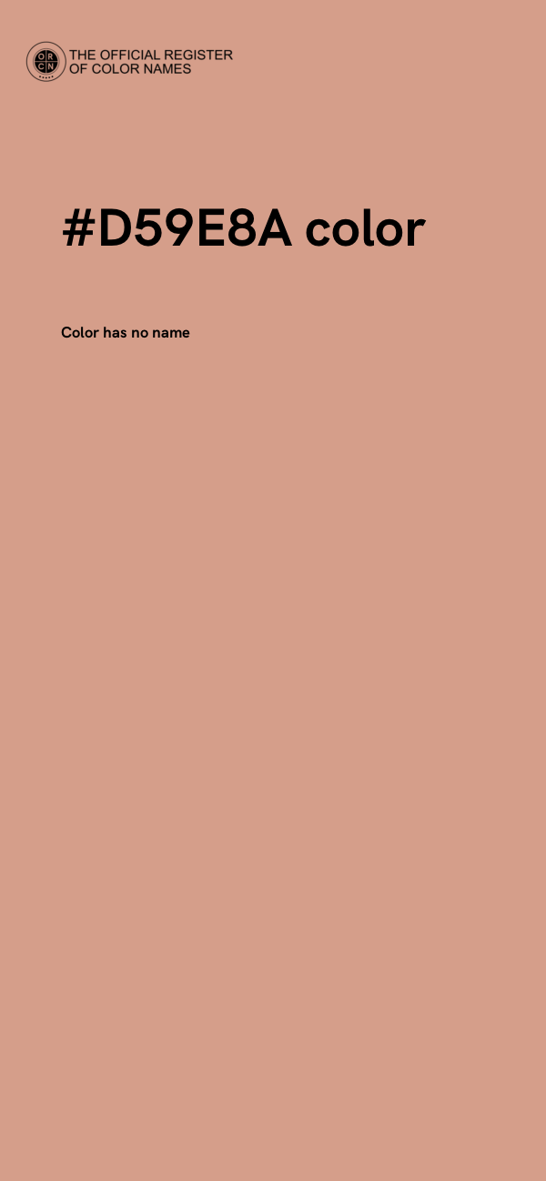#D59E8A color image