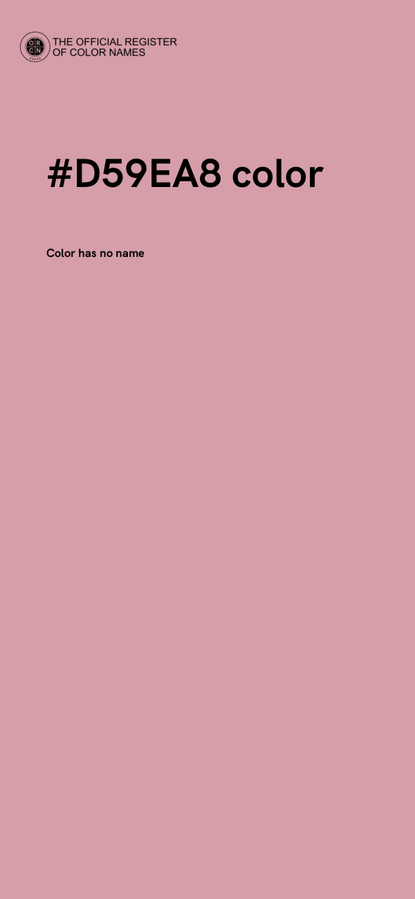#D59EA8 color image