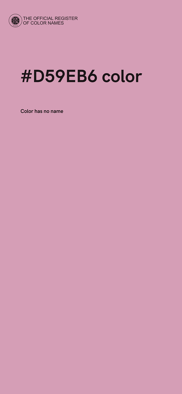 #D59EB6 color image
