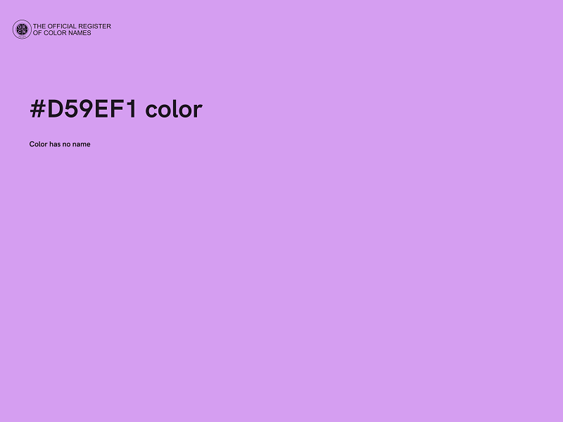 #D59EF1 color image