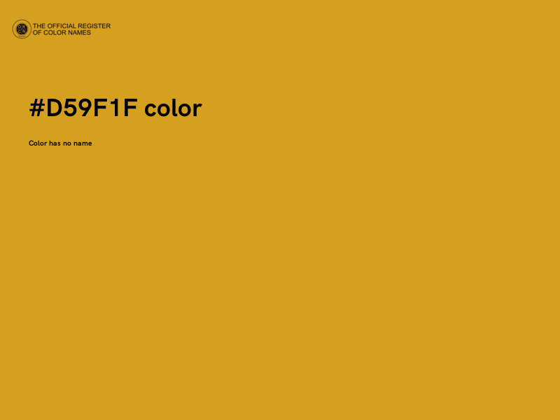 #D59F1F color image