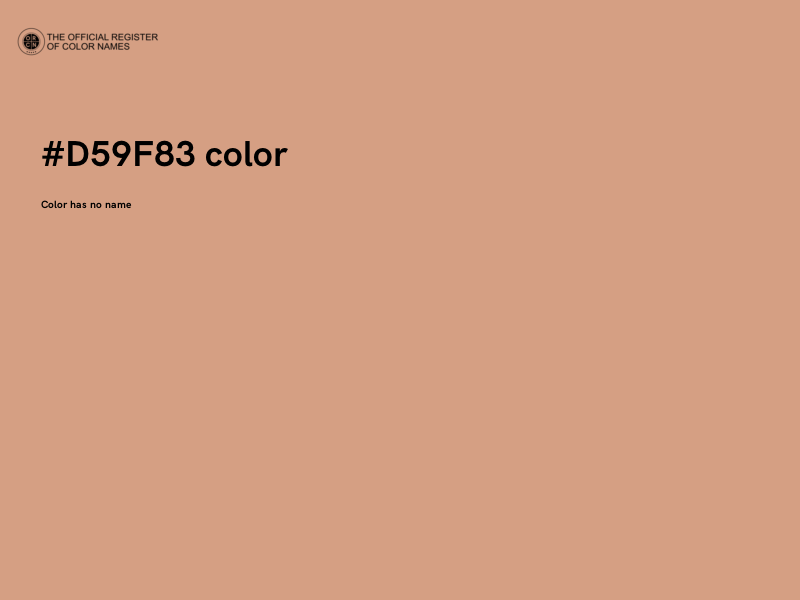 #D59F83 color image