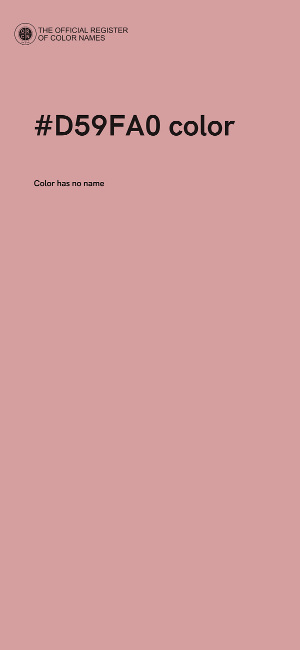 #D59FA0 color image