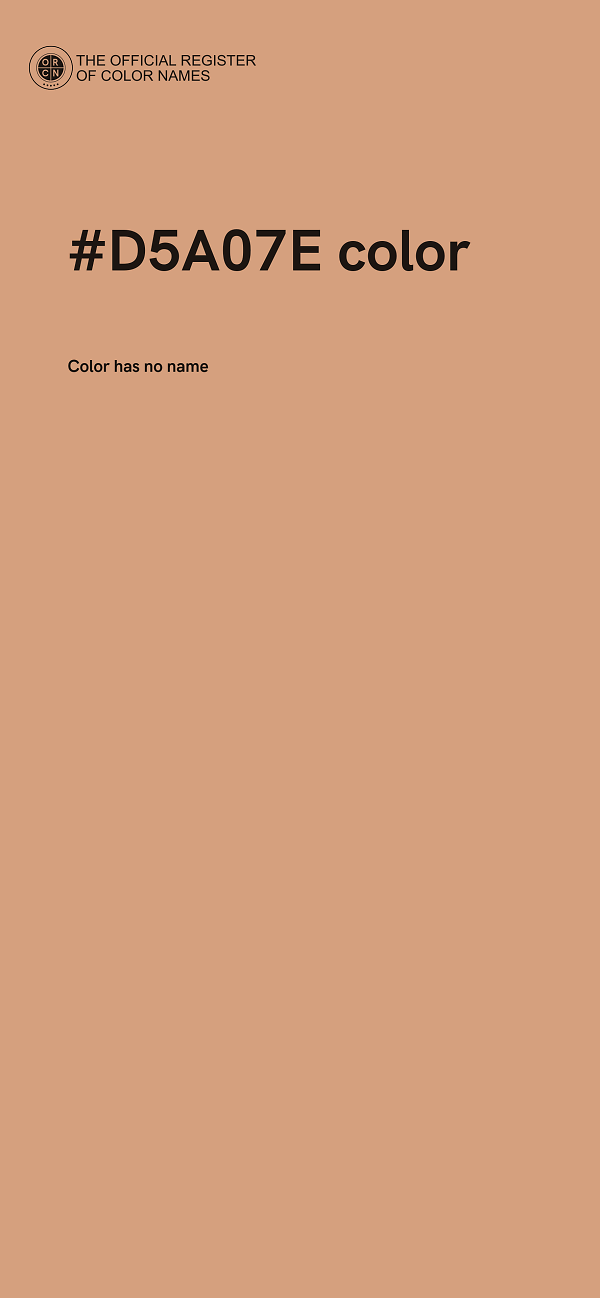 #D5A07E color image