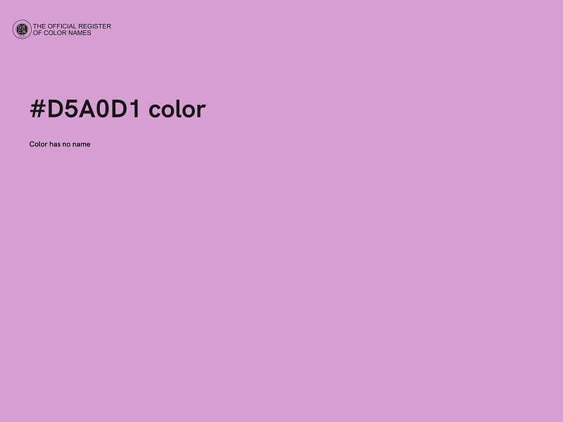 #D5A0D1 color image