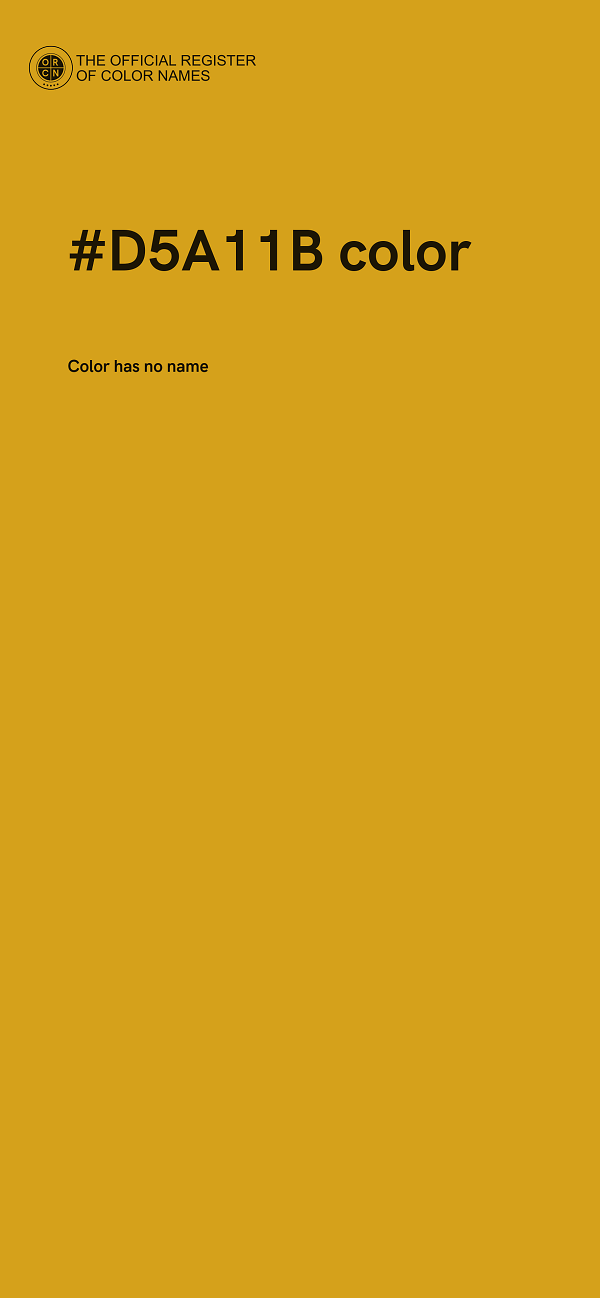 #D5A11B color image