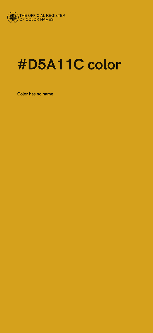 #D5A11C color image