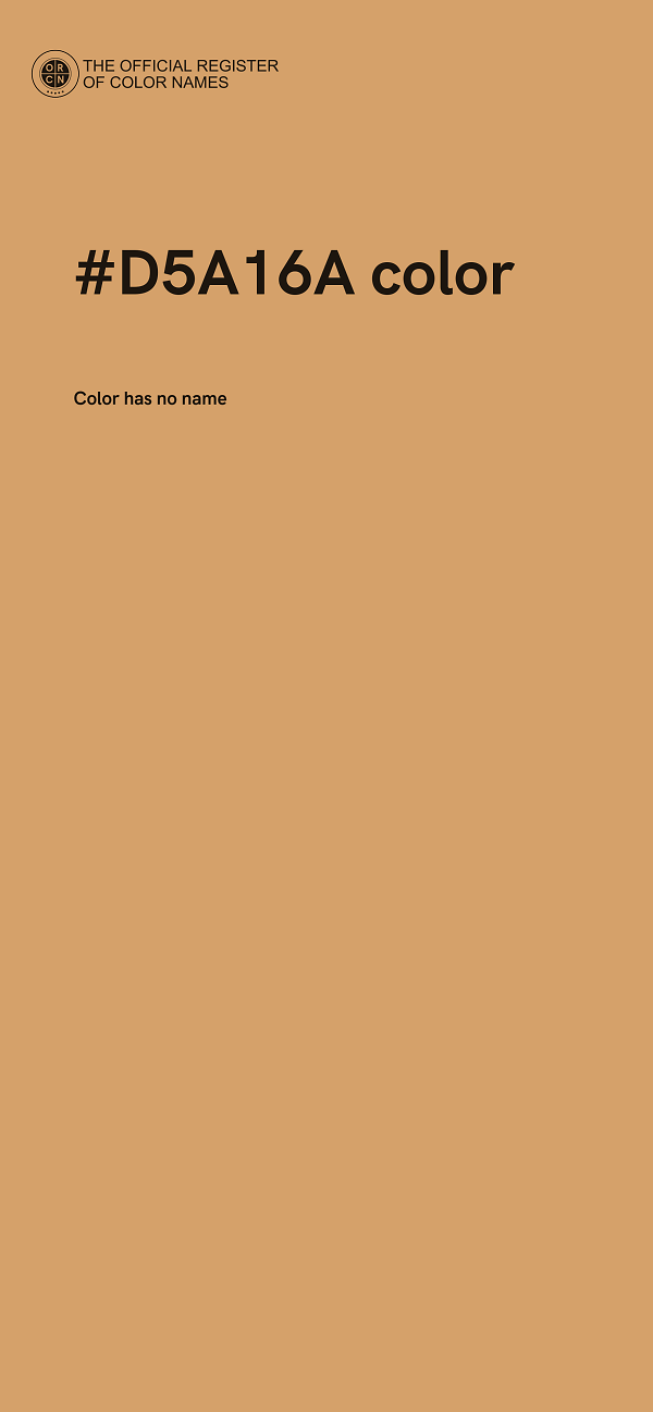 #D5A16A color image