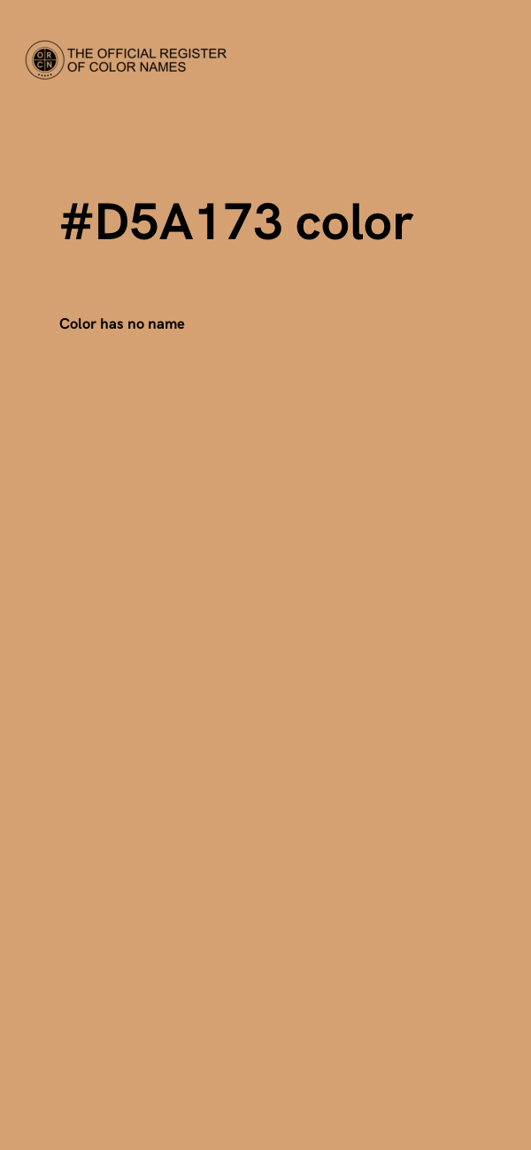 #D5A173 color image