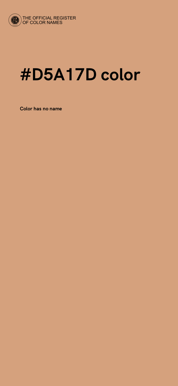 #D5A17D color image