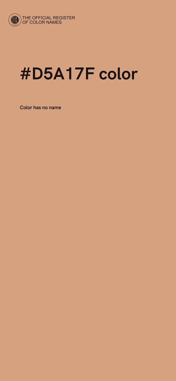 #D5A17F color image