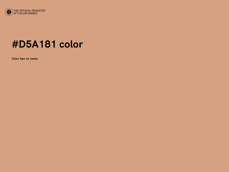 #D5A181 color image