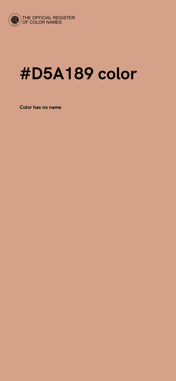 #D5A189 color image