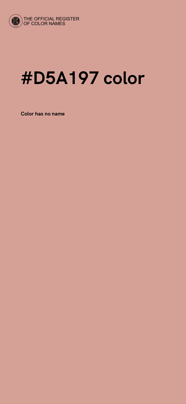 #D5A197 color image