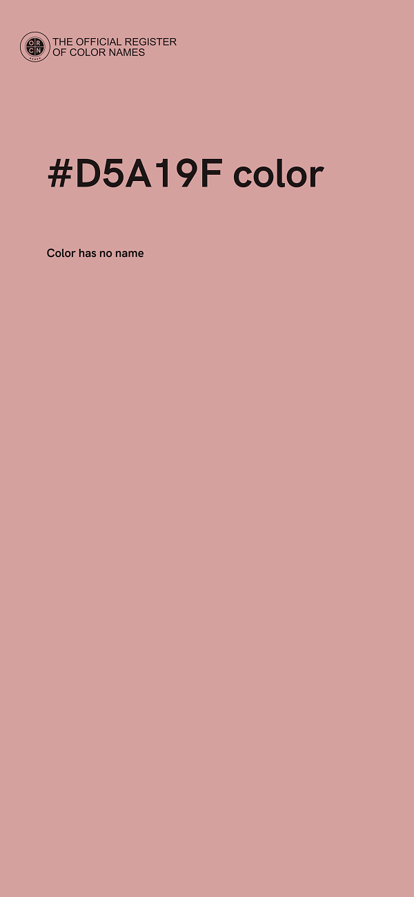 #D5A19F color image