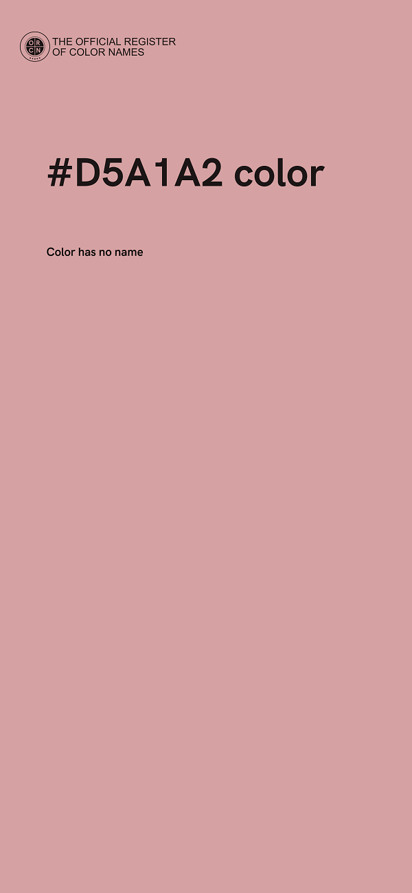 #D5A1A2 color image