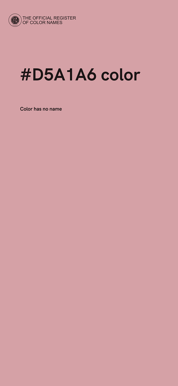 #D5A1A6 color image