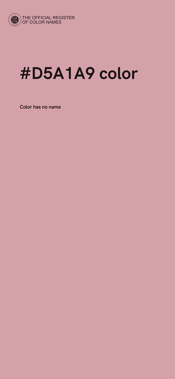 #D5A1A9 color image