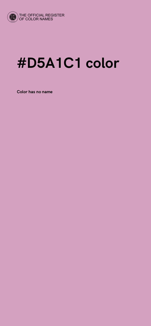 #D5A1C1 color image