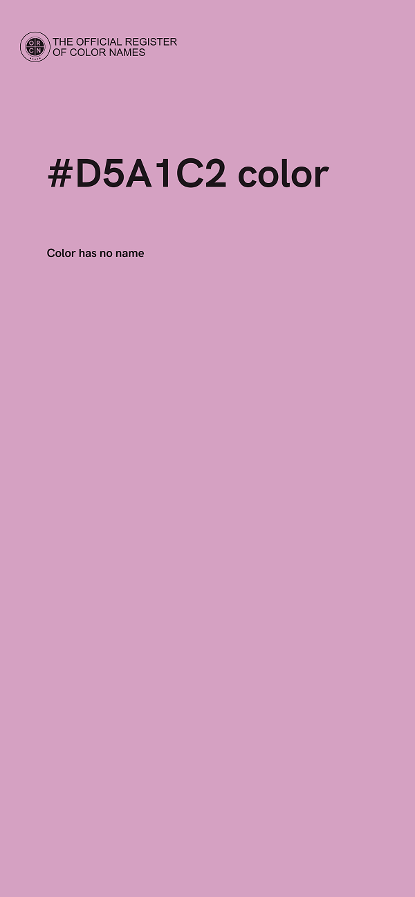 #D5A1C2 color image