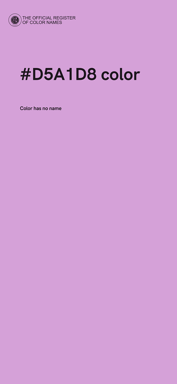 #D5A1D8 color image